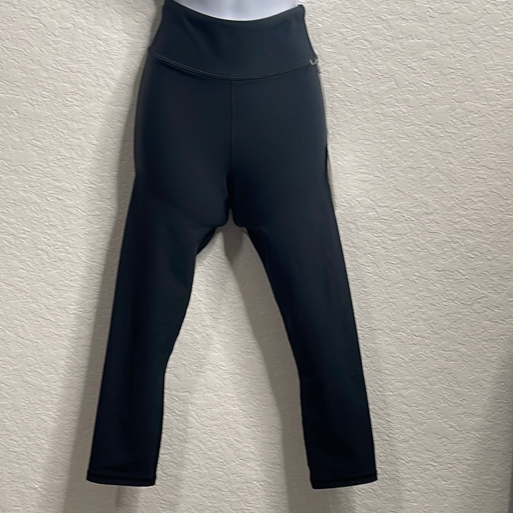 Calme by Johnny Was NWT Black Leggings Size XS MSRP $88 Polyester/Elastane
